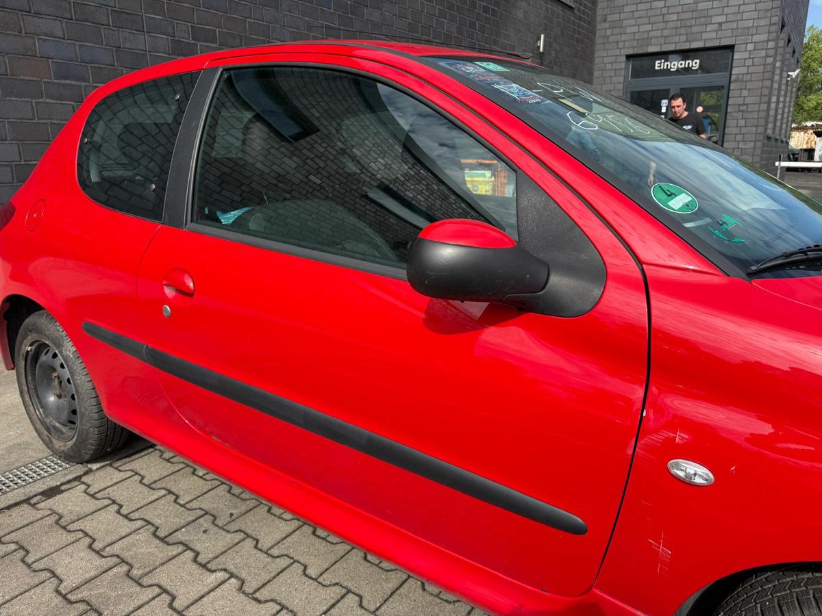 Peugeot 206+ original Tür vorn links KKN Rot Aden 3 Türer Rohbau BJ11